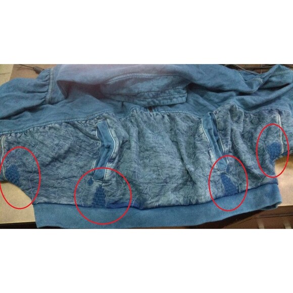 Out From Under Urban Outfitters Phoenix Quilted Half-Zip Sweatshirt Top L 226637 - Picture 7 of 7